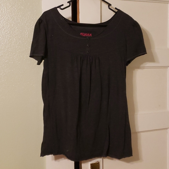 L Womens Dark Gray Kirra Poet Blouse. - Picture 1 of 4